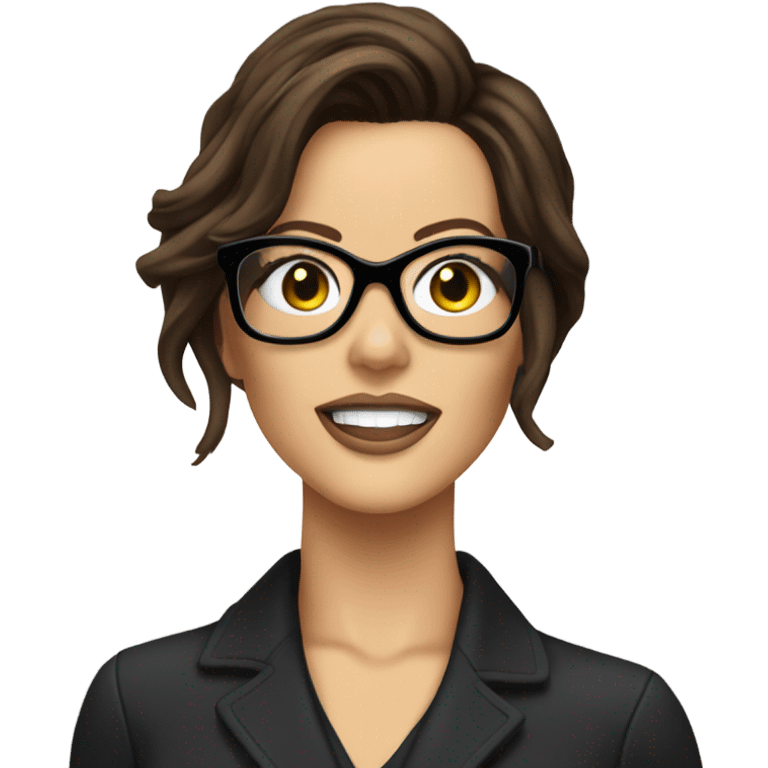 Kate Beckinsale with glasses  emoji