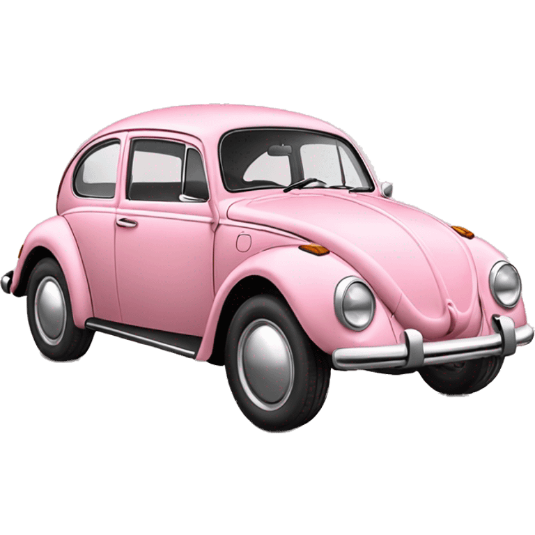 volkswagen beetle light pink emoji