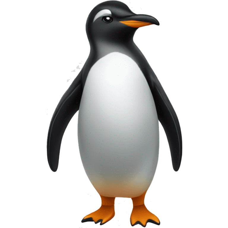 Penguin half apple emoji