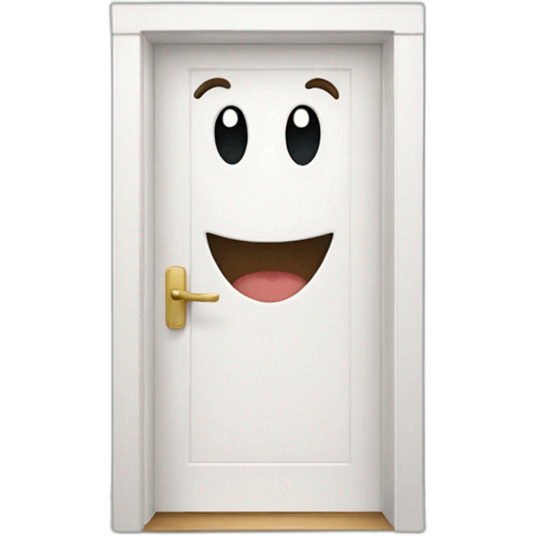 smiling door emoji