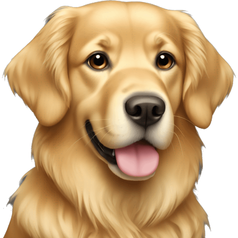 Girl golden retriever  emoji