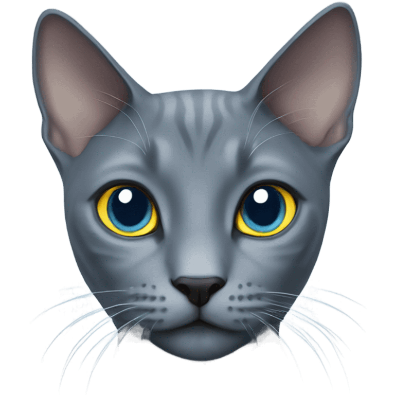 Cat Russian blue emoji