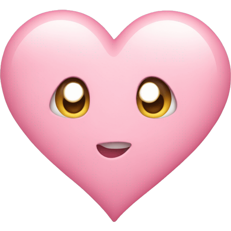 Light pink cute heart emoji