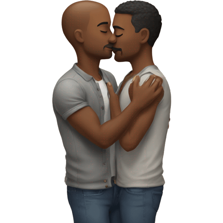 gay men kissijng emoji