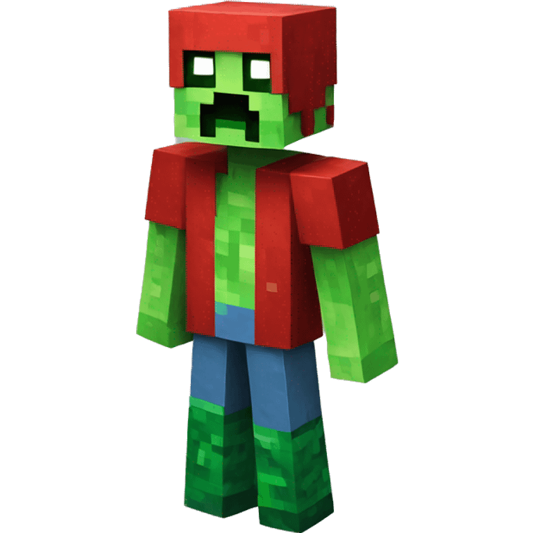 Minecraft creeper red emoji