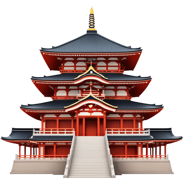 Cinematic Realistic Senso-ji Temple Landmark Emoji, depicted with the historic Tokyo temple rendered with intricate architectural detail and dynamic, cultural lighting. emoji