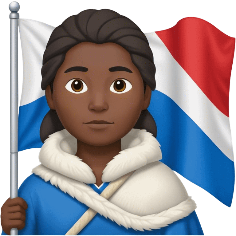 Inuit with a flag emoji