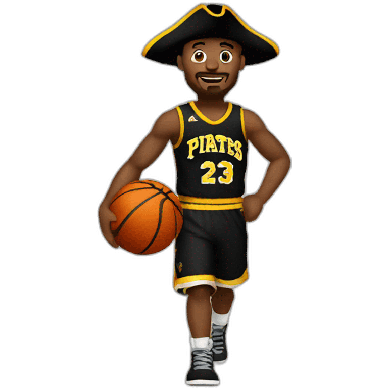 pirates doing basketball emoji