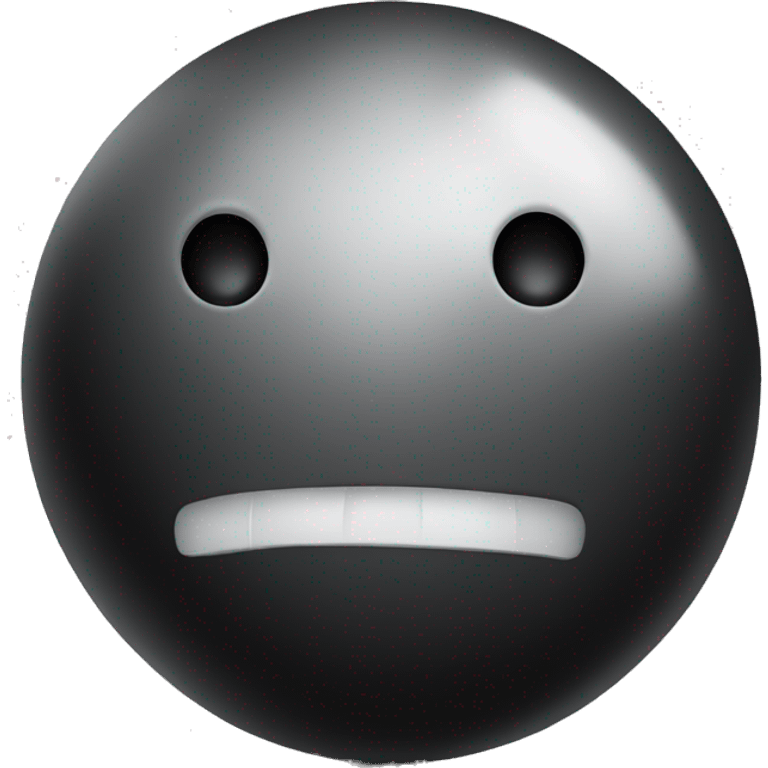 Black bowling ball emoji