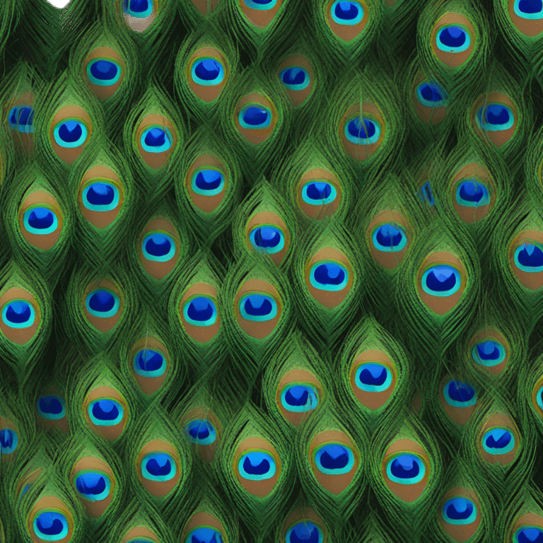 peacock feather emoji