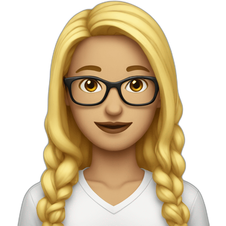 Sexy geek emoji