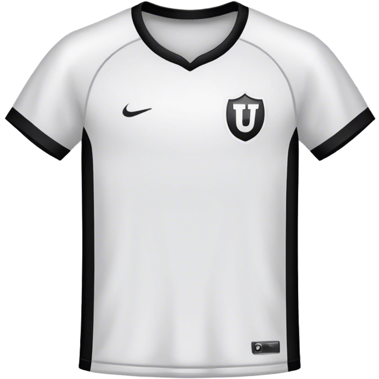 white football t-shirt with black border emoji