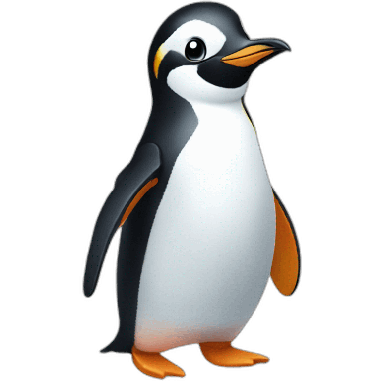 Happy penguin emoji