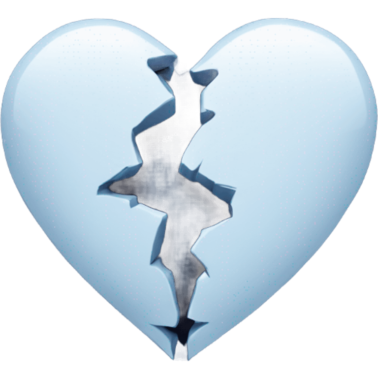 
broken drawn dark blue heart emoji