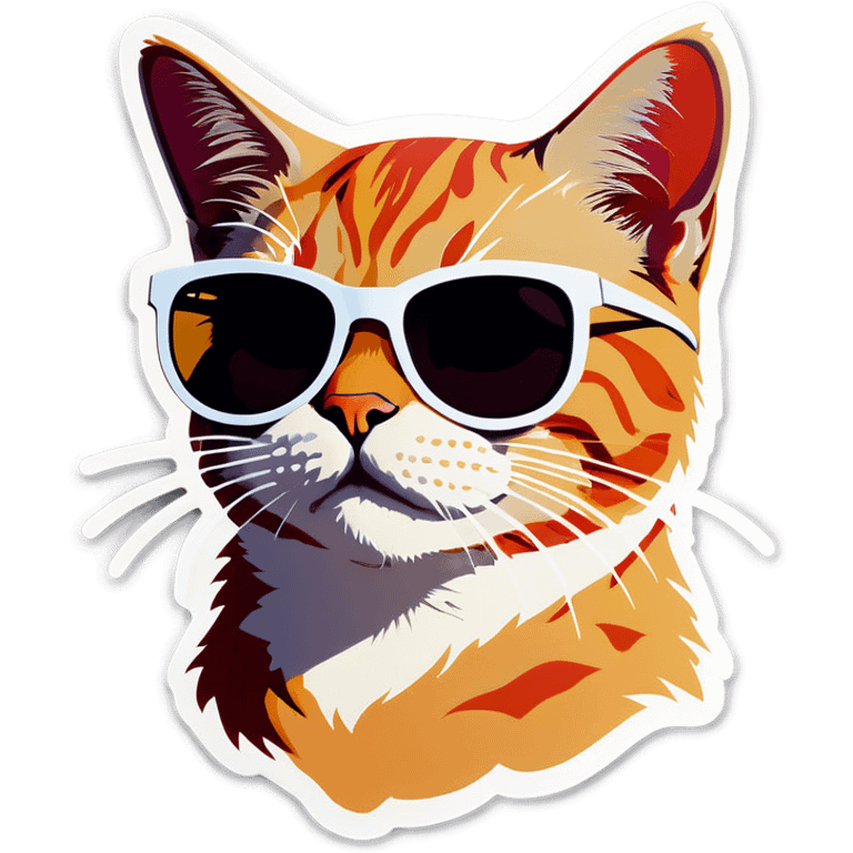 Cat with sunglasses emoji