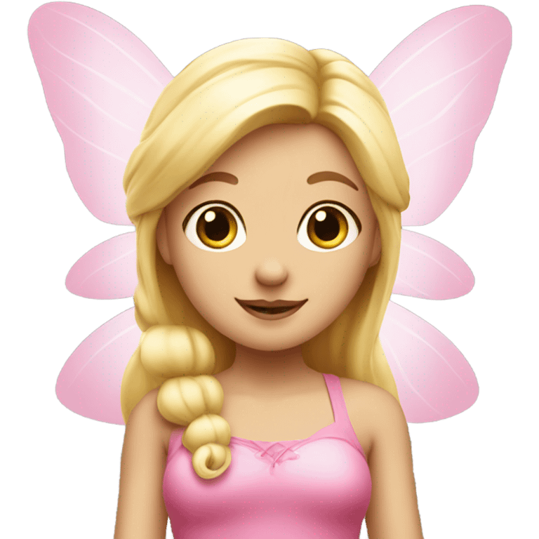 Blonde fairy pink outfit emoji