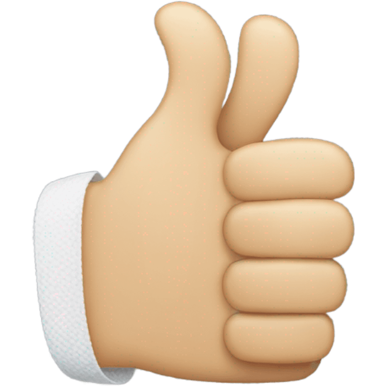 thumbs up emoji with a bandage on emoji