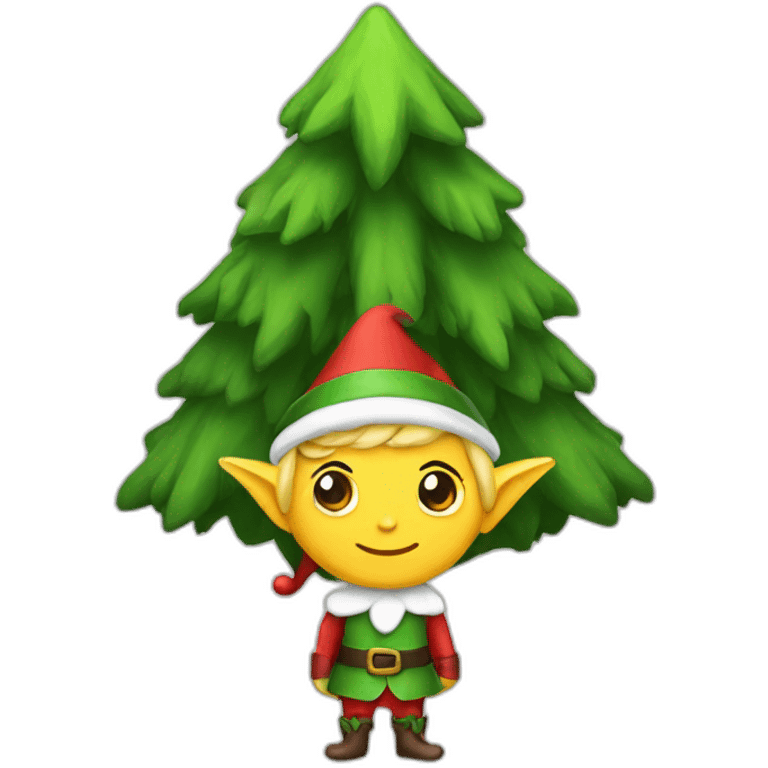 elf-with-tree emoji