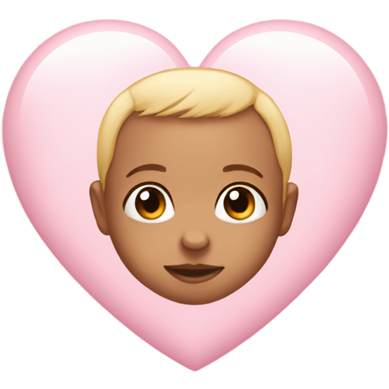 Baby pink heart  emoji