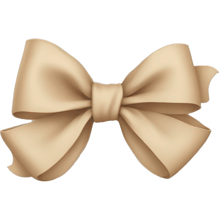 Beige bow emoji