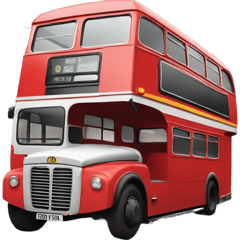 Red bus London  emoji