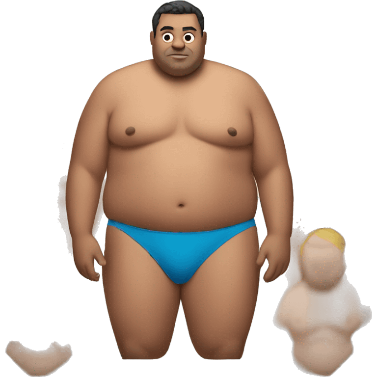 Fat man in speedos emoji