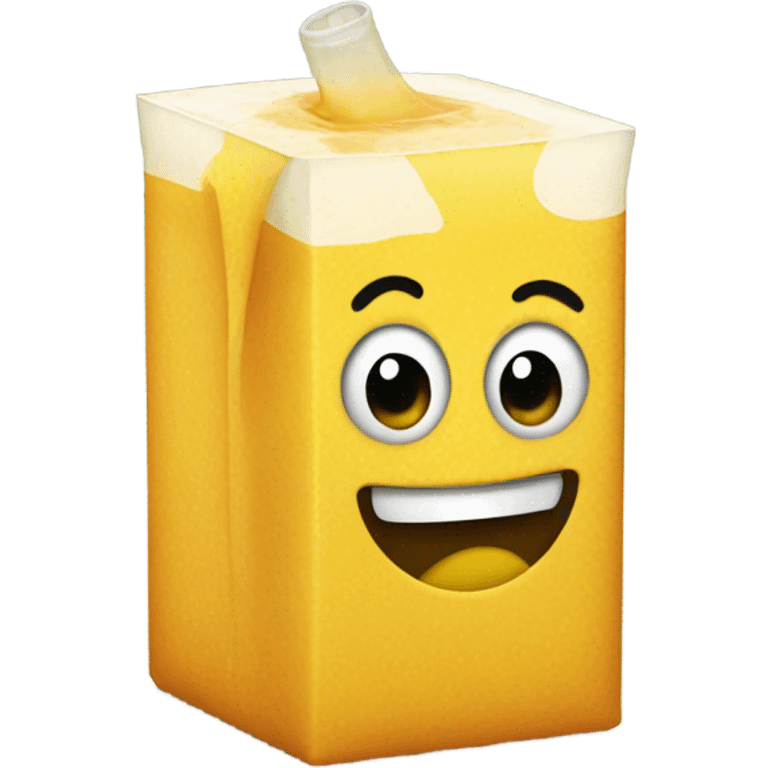 A juice box emoji