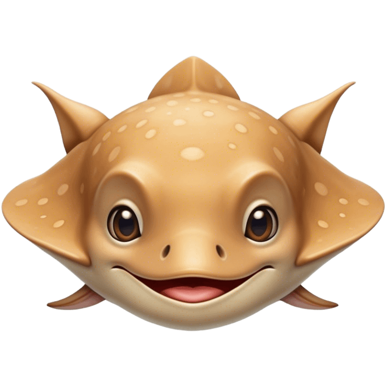 Cute stingray  emoji