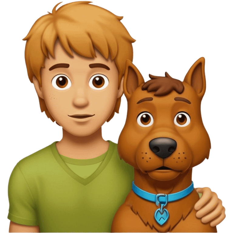 Shagui y Scooby doo emoji