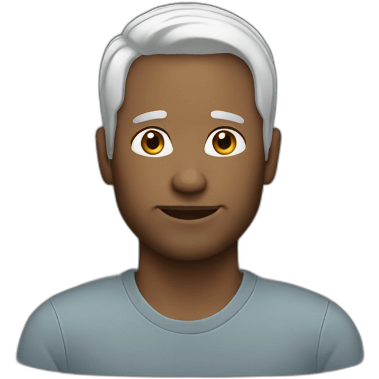 Less hair male 40 years old emoji