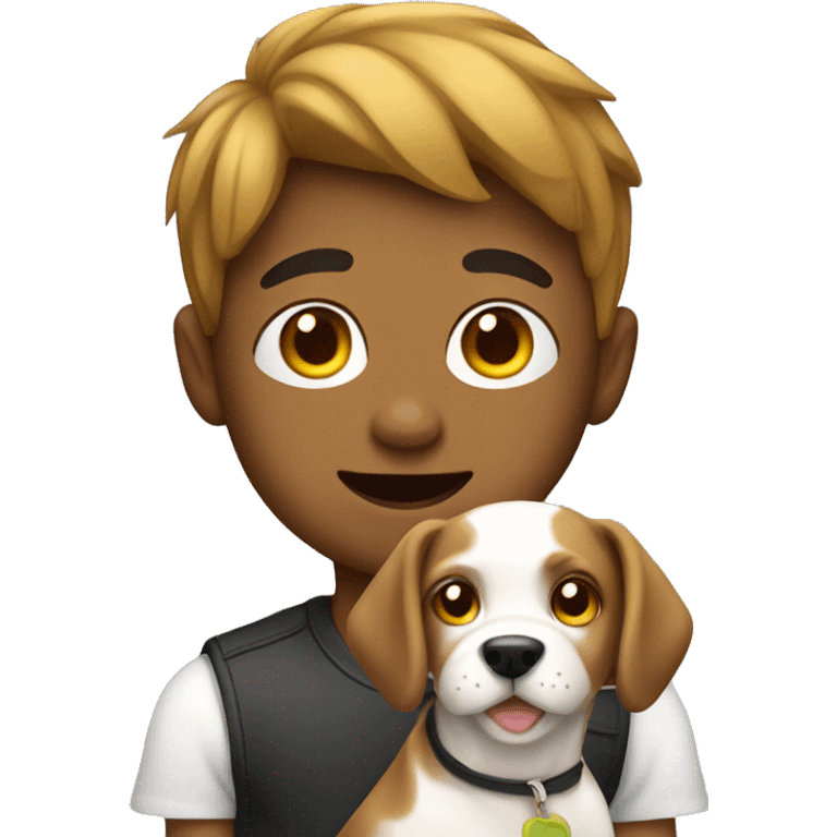 gay boy with a dog emoji