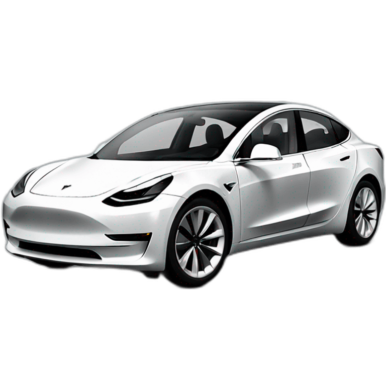 Tesla model 3 emoji