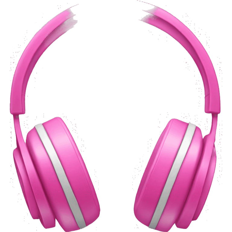 headphones with pink bows on side emoji