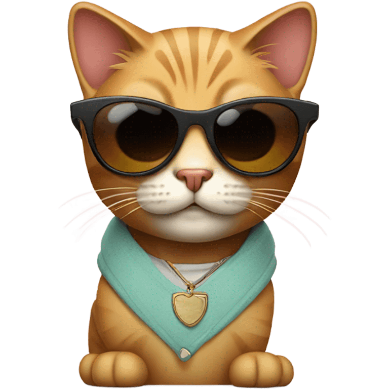 Cat with sunglasses emoji