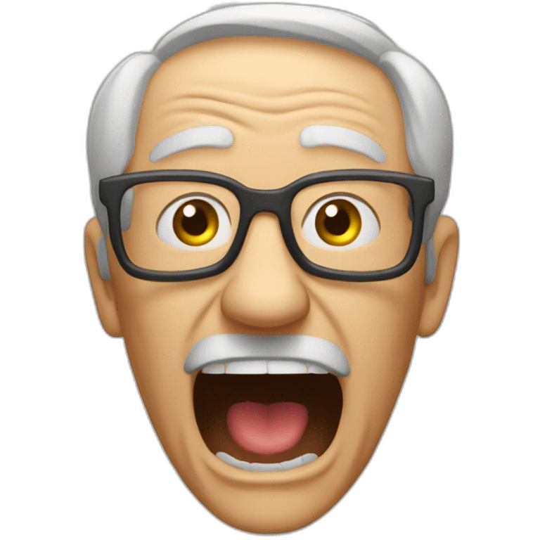 Old man yelling at iterable  emoji