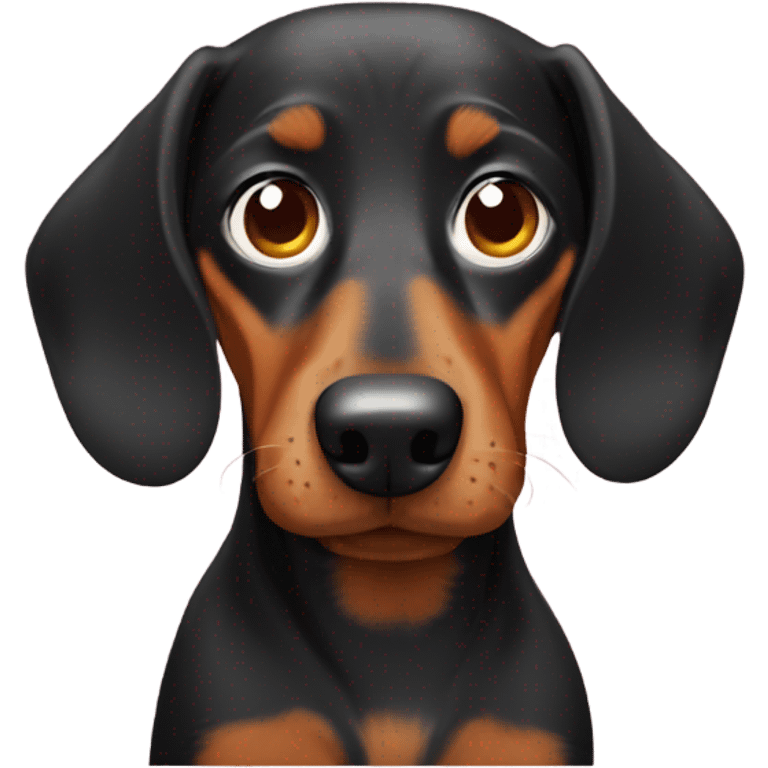 Blind dachshund  emoji