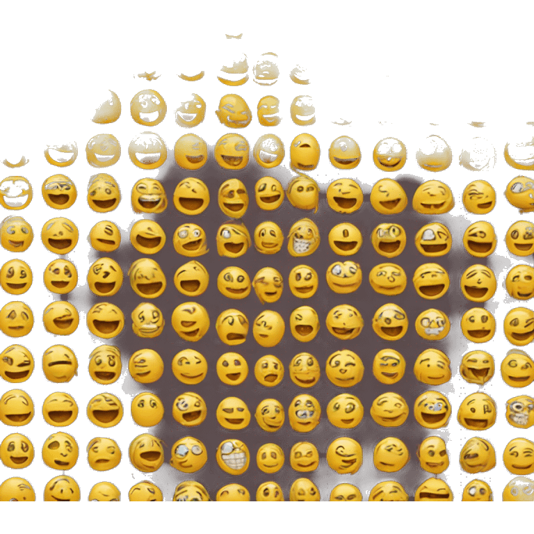 Smiling emoji, smile covering most of the face emoji