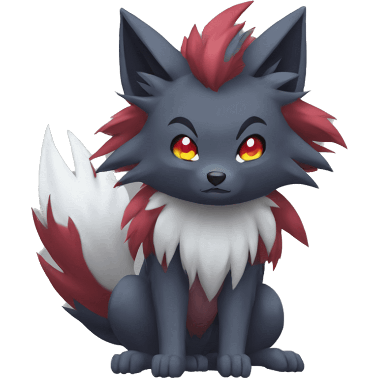 Zoroark-Mightyena-Zorua full body emoji