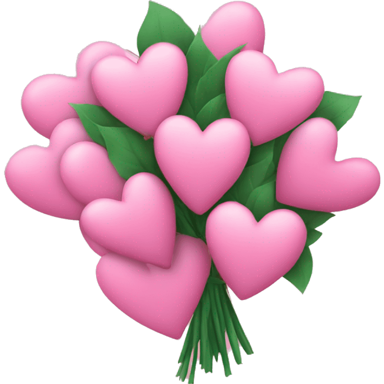 Bouquet of pink hearts emoji