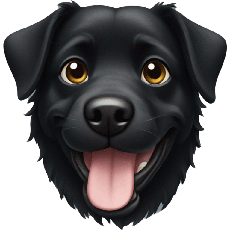 Black dog emoji