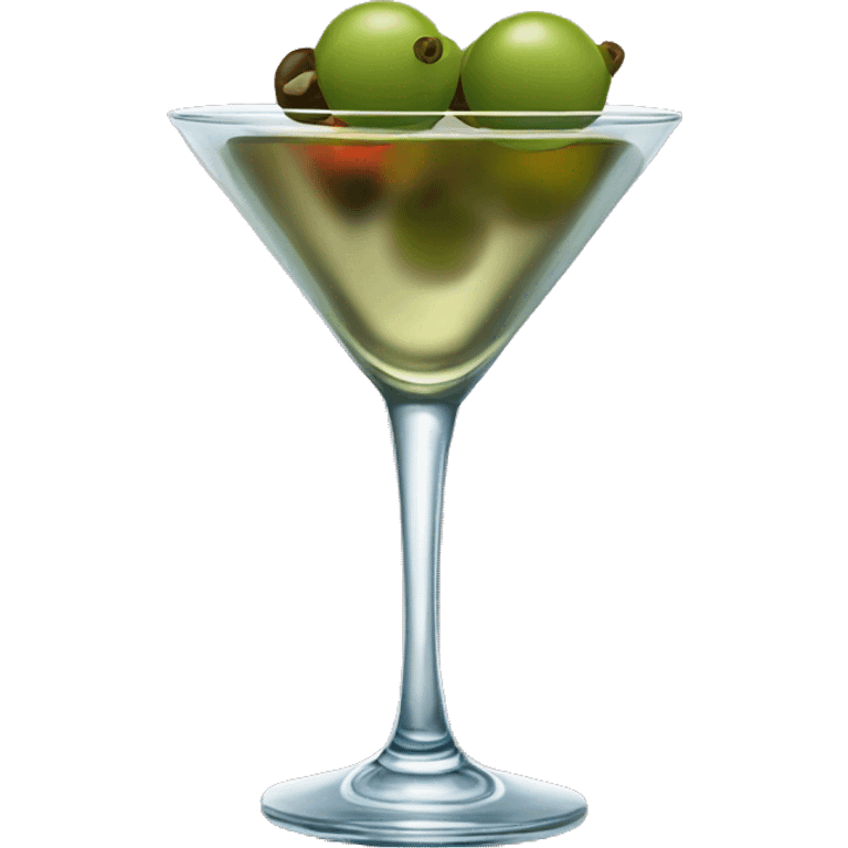 Martini with 3 olives  emoji