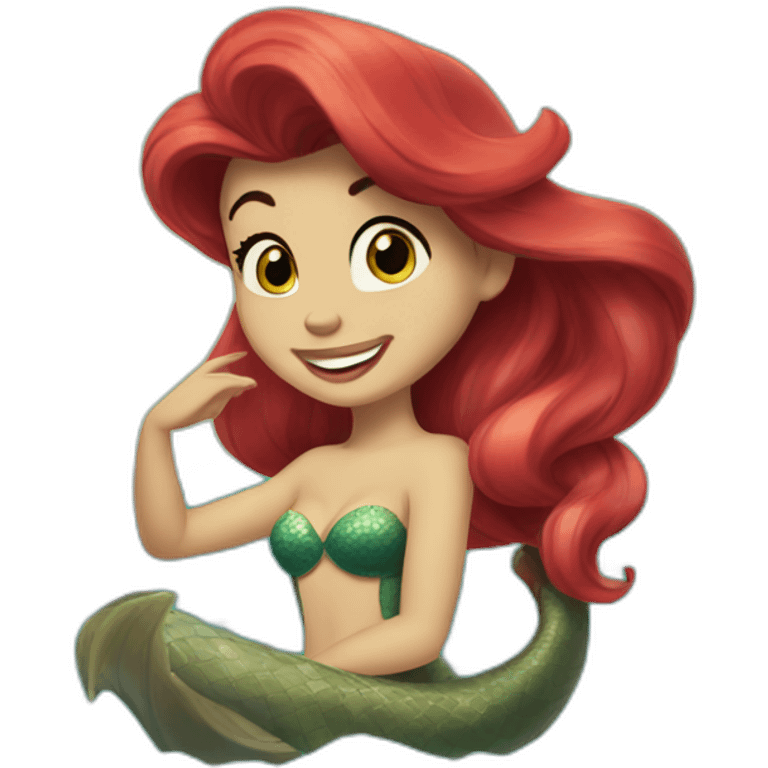 The little mermaid disney emoji