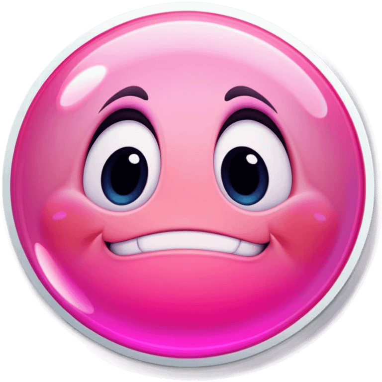 Pink iOS emoji bubble emoji