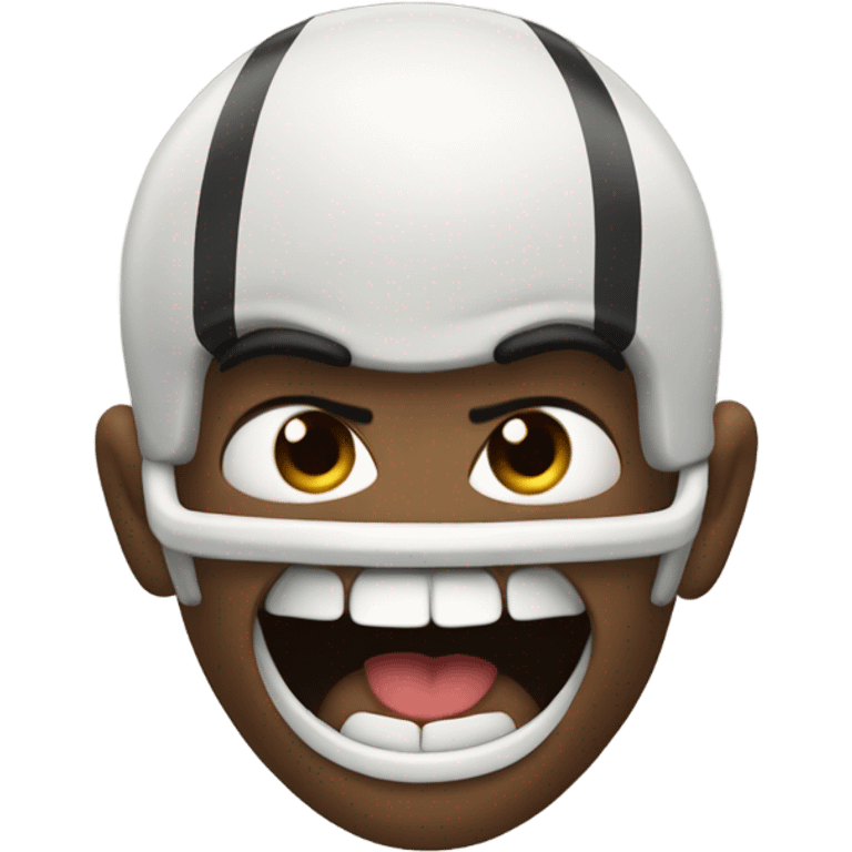 Angry football emoji