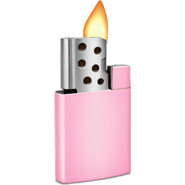 A pastel pink lighter emoji