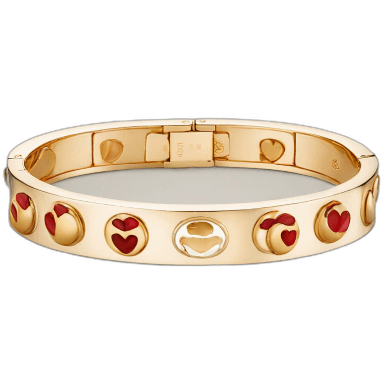 cartier love bracelet Gold emoji