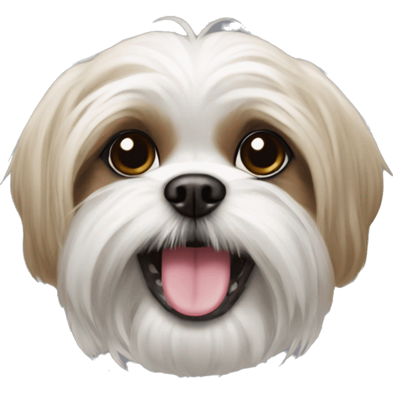  Maltese Shih-Tzu with bottom teeth showing emoji