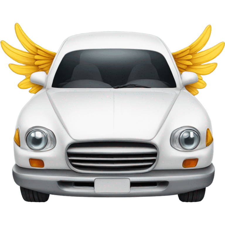 Car with wings emoji