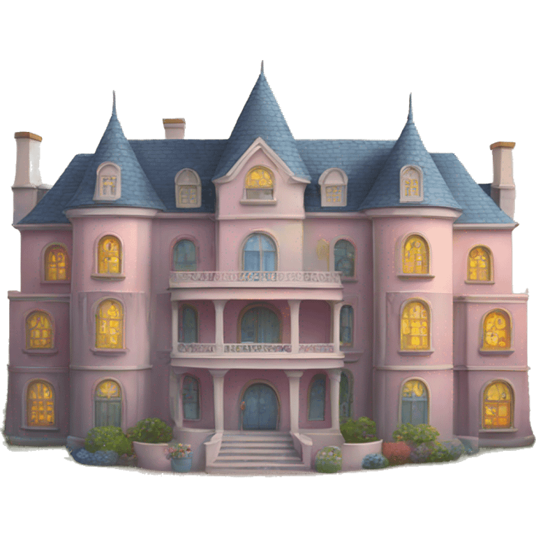 Rainbow mansion emoji