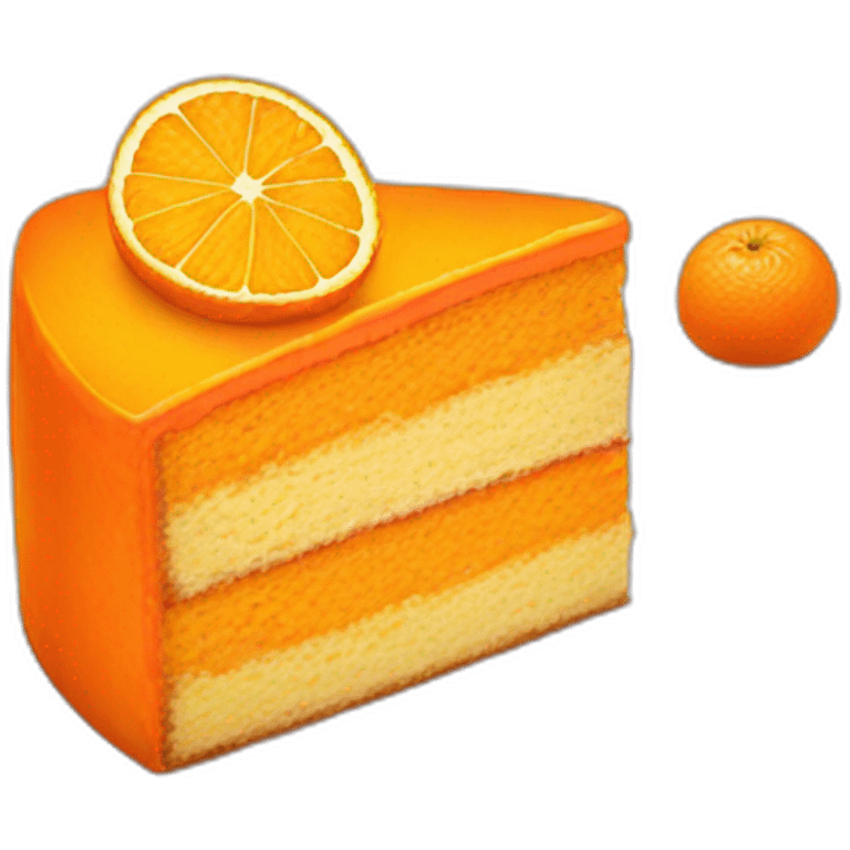 A orange cake emoji